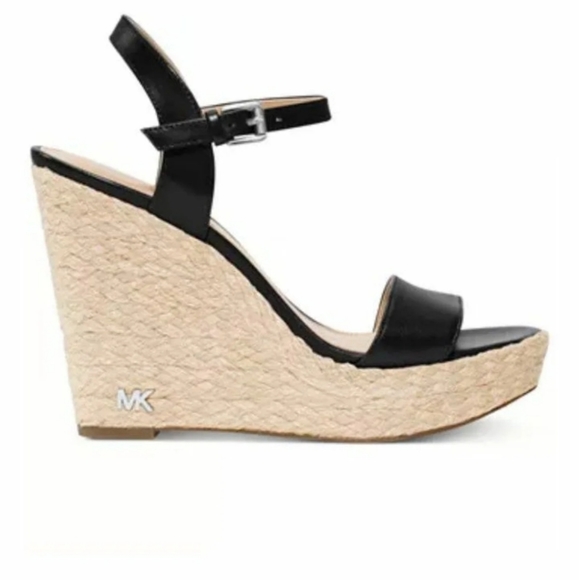 NWOB WOMEN'S Michael Kors Jill Espadrille Wedge Sandals - Picture 2 of 9